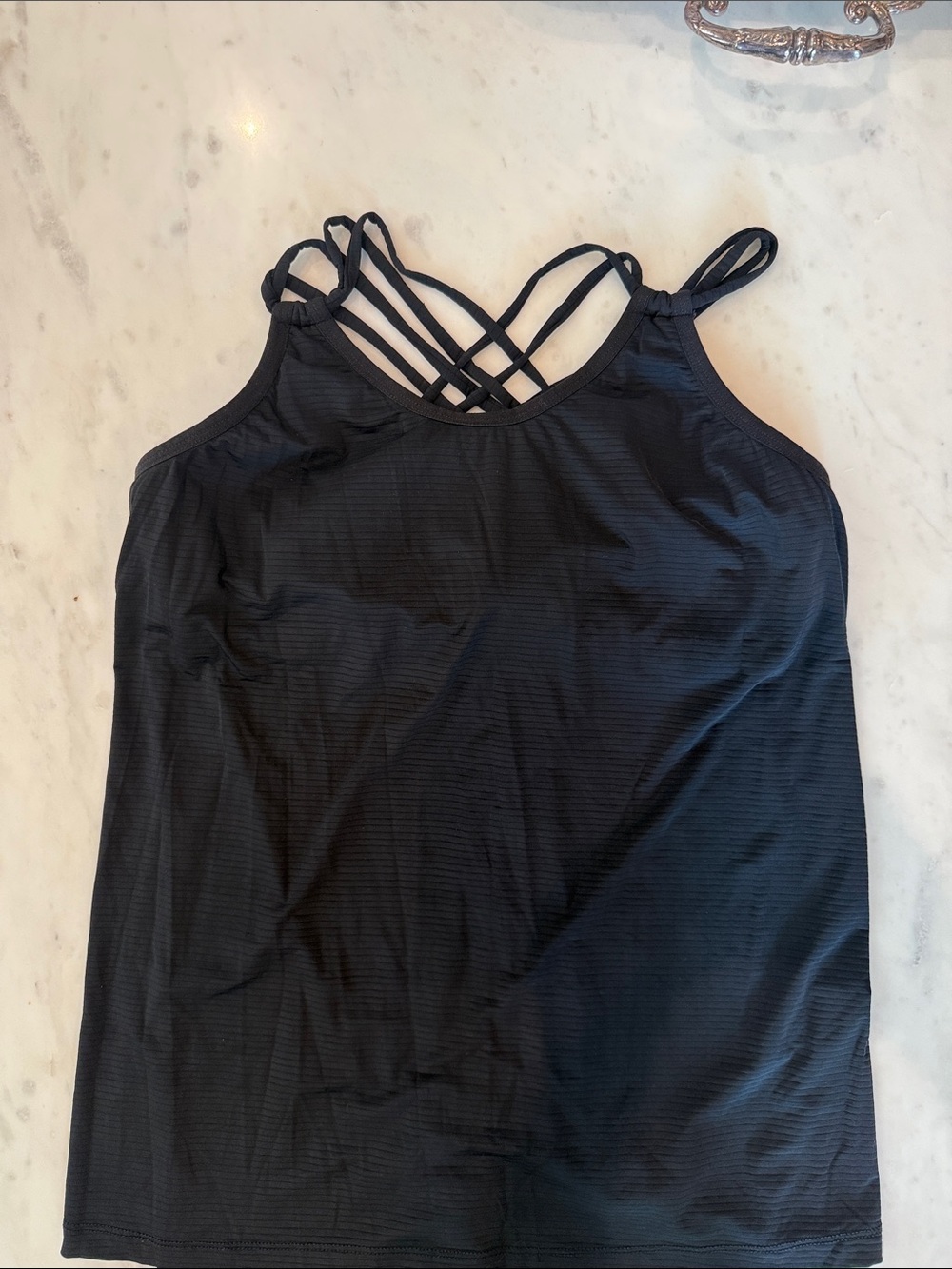 Beyond Yoga Black Strappy Women's Tank Top